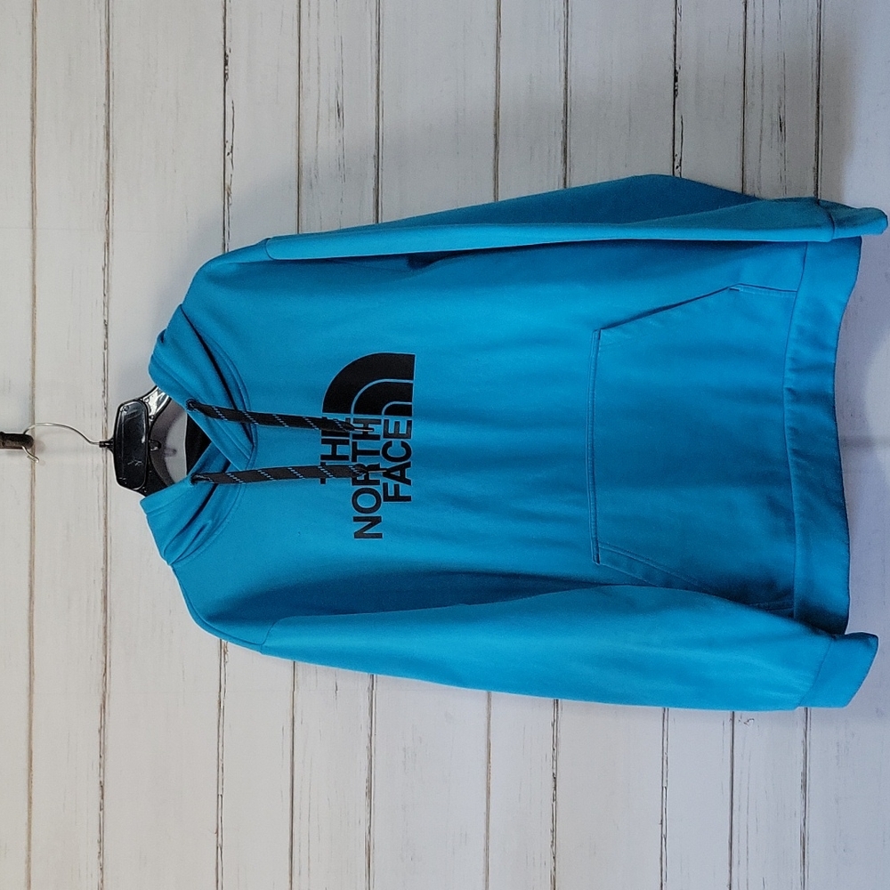 The North Face Blue knit hoodie XL